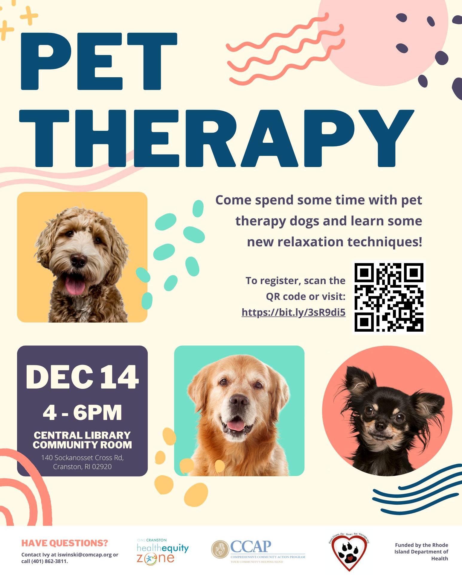 Pet Therapy Comprehensive Community Action Program