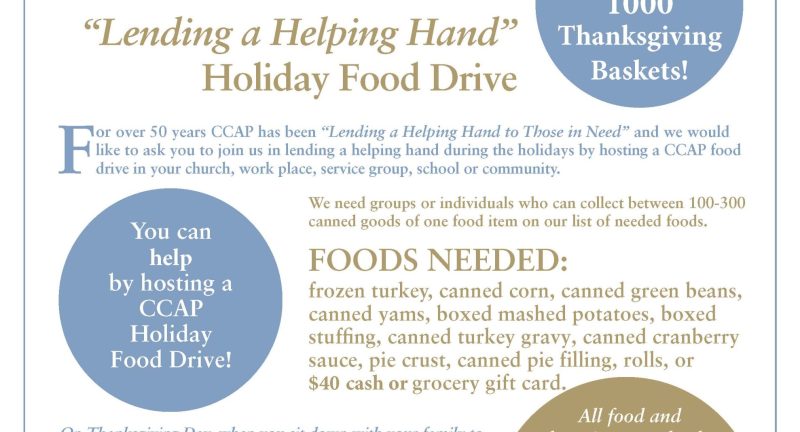 Lending a Helping Hand Holiday Food Drive